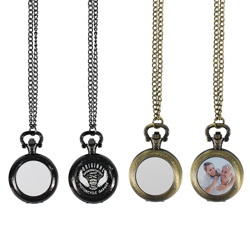 Women Fashion Jewellery - Collier pendentif montre de poche vintage