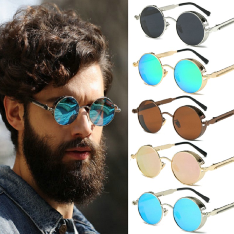Women'S Fashion Eyewear - Lunettes de soleil steampunk en métal