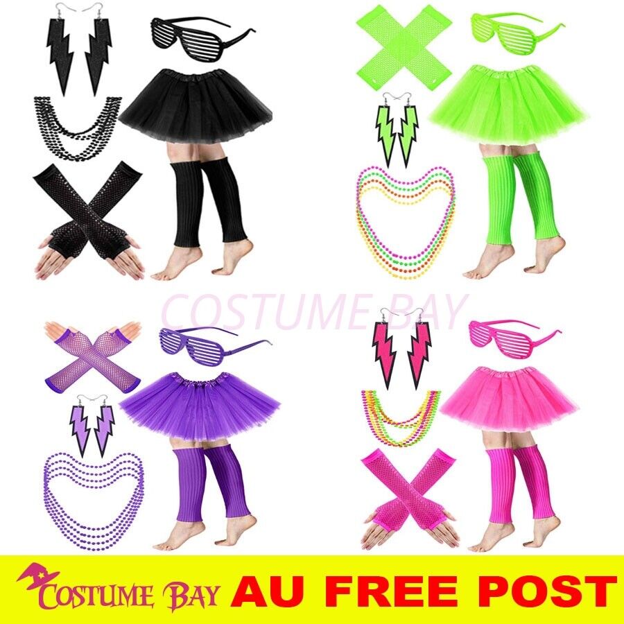 Women'S Fashion From The 80S - PESENAR Jupe tutu néon pour femme,