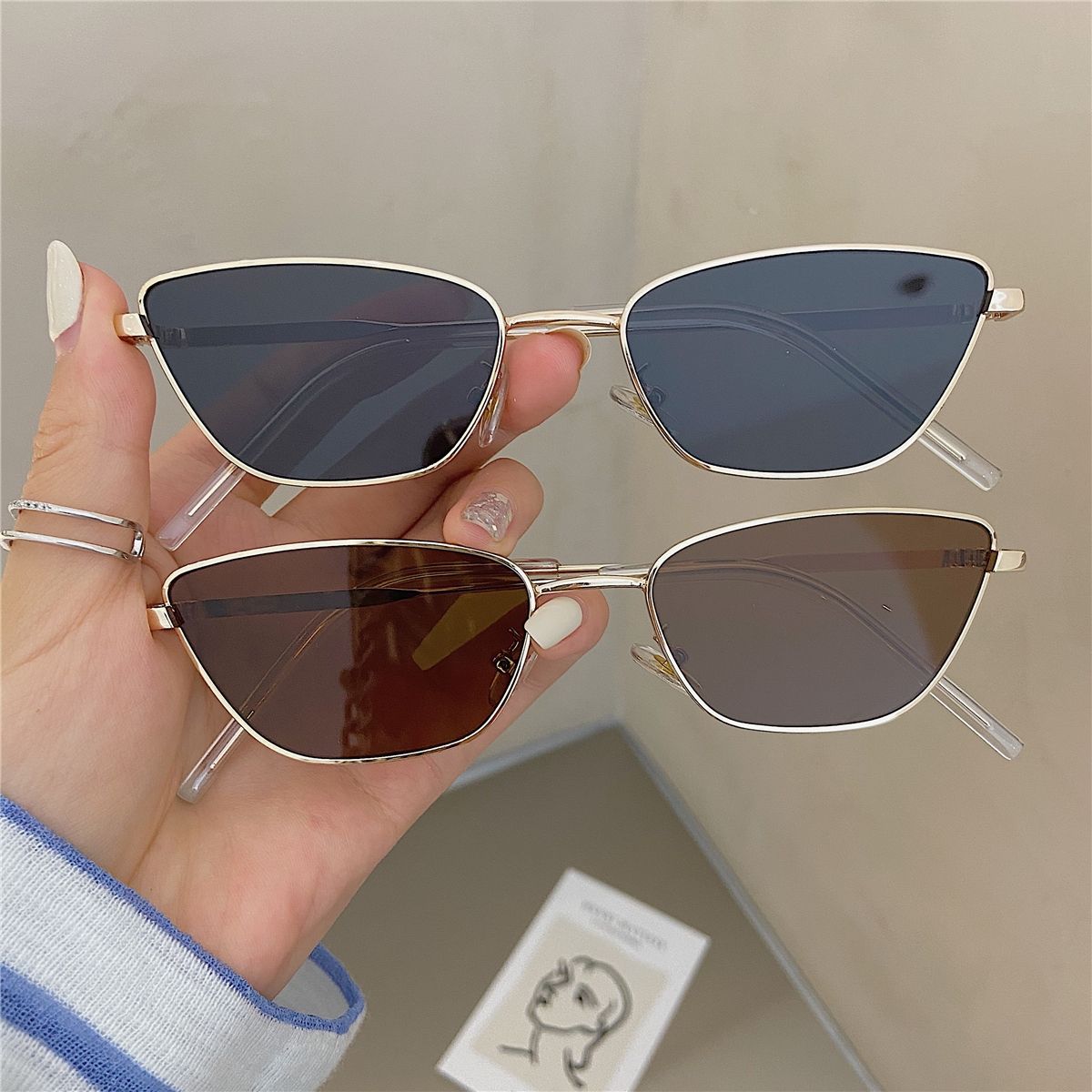 Women'S Fashion Eyewear - Lunettes de soleil en métal en