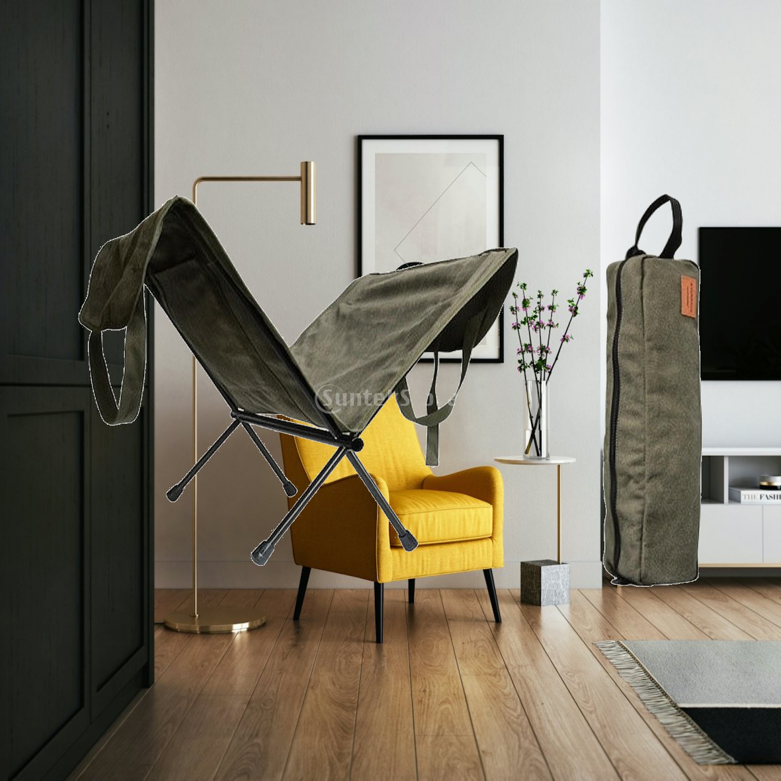Canvas Tote Bag - Sac de rangement pour bois de