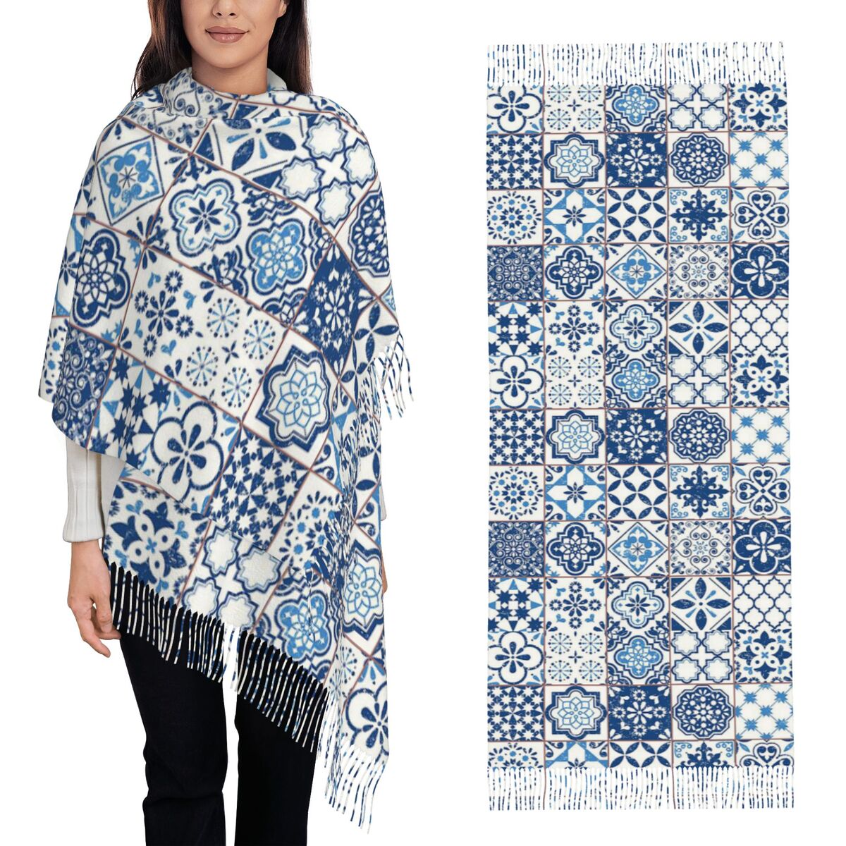Women'S Fashion Portugal - Carrelage portugais bleu Portugal Azulejo fleur