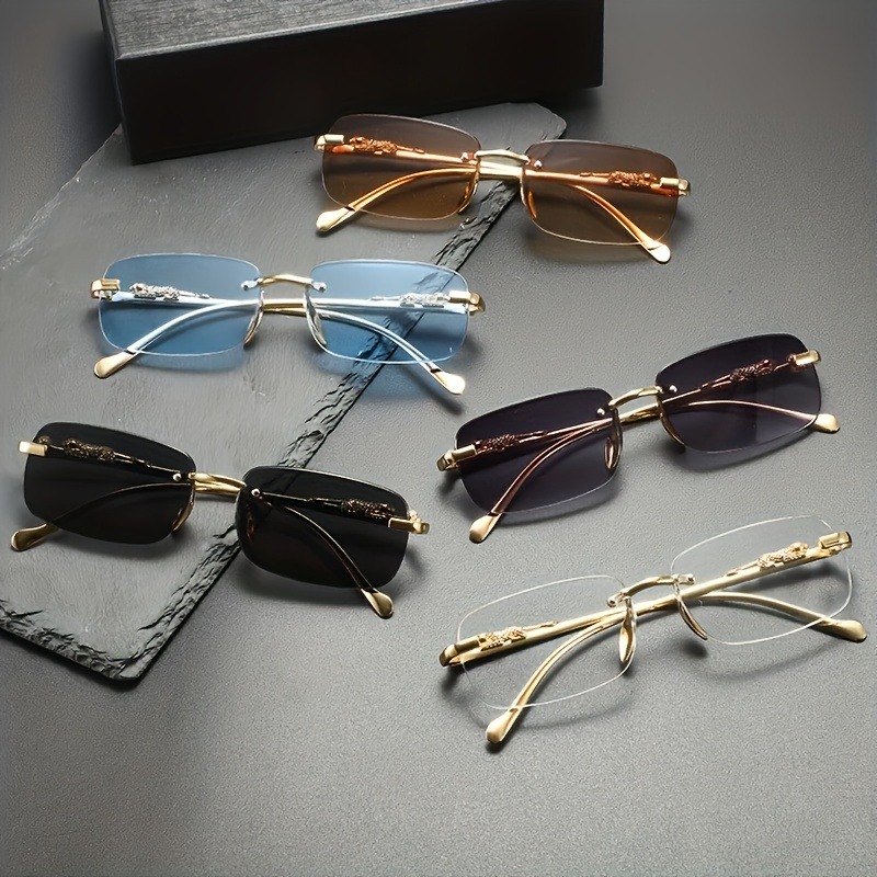 Women'S Fashion Eyewear - Lunettes de soleil métalliques sans monture