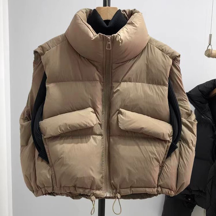 Puffer Vest Fashion Women - Doudoune d'automne ample en duvet pour