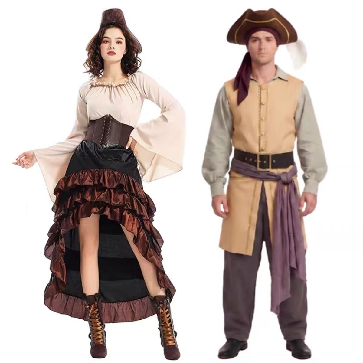 Belted Shirt Dress - Costume de cosplay de pirate Captain