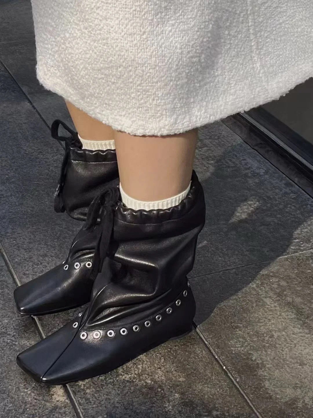 Bottines en cuir pour femmes,  - Women'S Fashion Edgy avis et prix