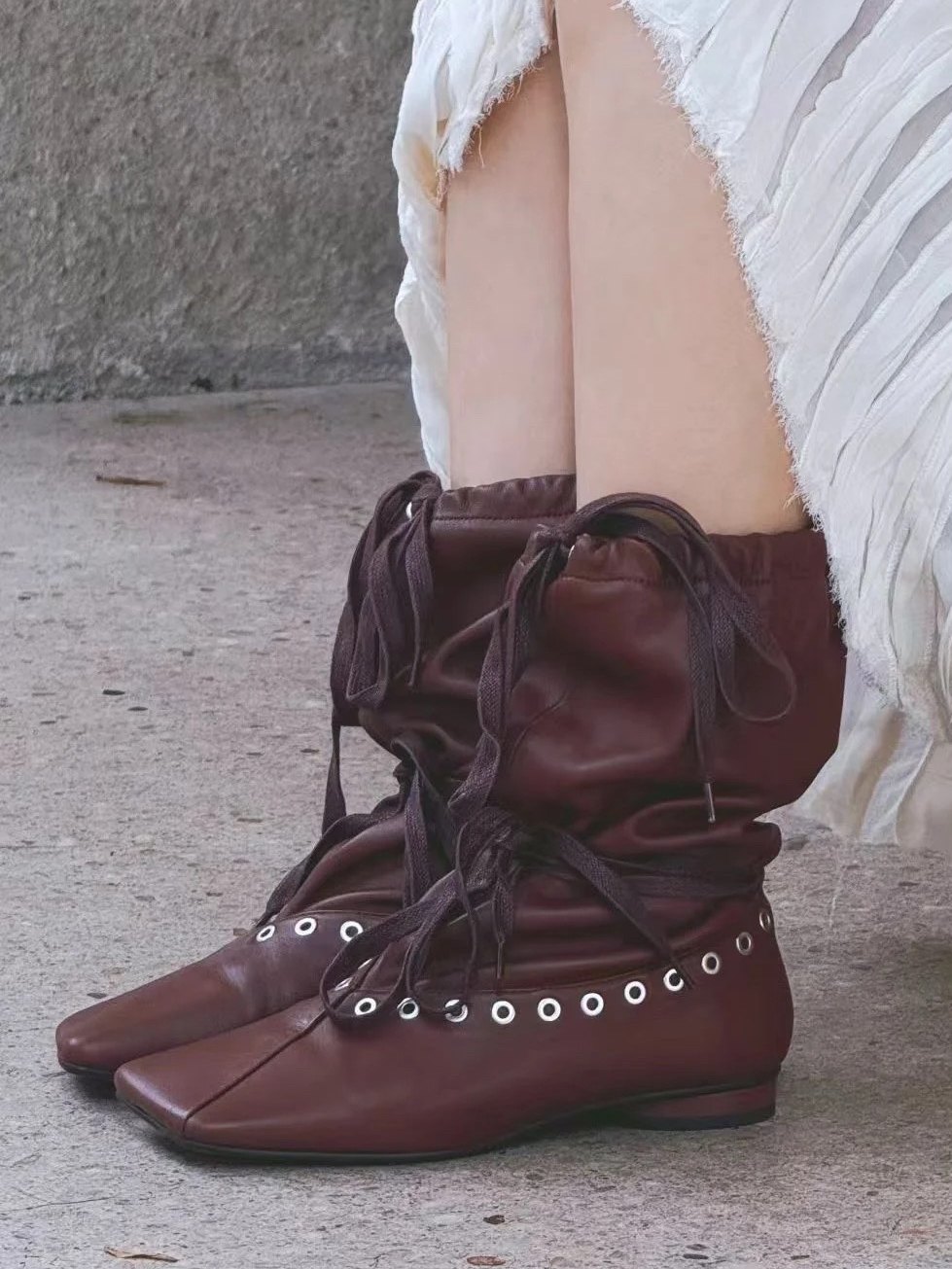 Bottines en cuir pour femmes,  - Women'S Fashion Edgy avis et prix