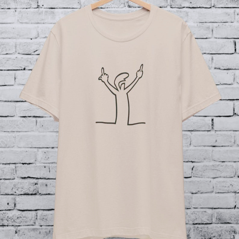 Angry La Linea T-Shirt unisexe - Women'S Fashion From The 80S avis et prix