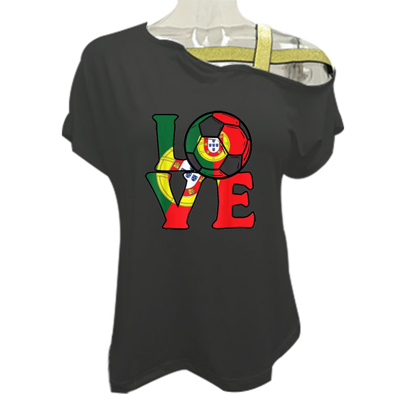 T-shirt ample à col asymétriqu - Women'S Fashion Portugal avis et prix