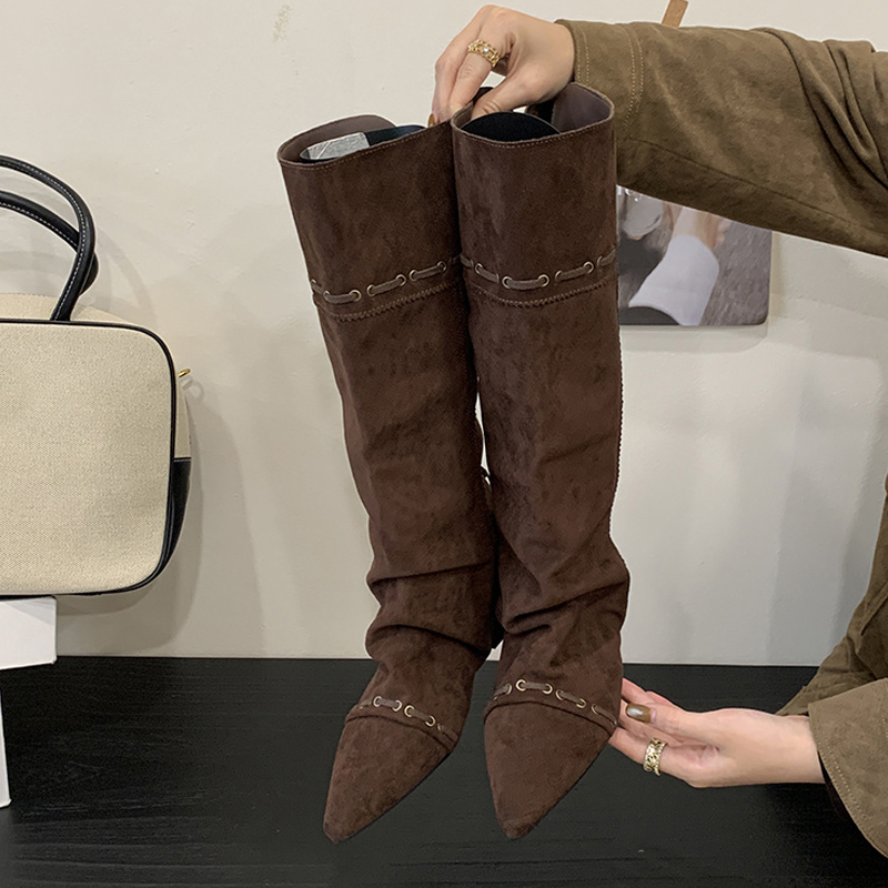 Liyke Design de mode cordon à  - Women'S Fashion Knee High Boots avis et prix
