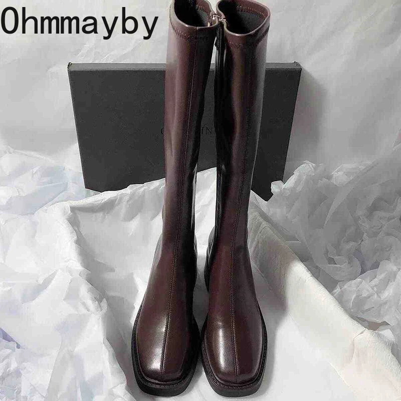 Vintage talon épais femmes gen - Women'S Fashion Knee High Boots avis et prix