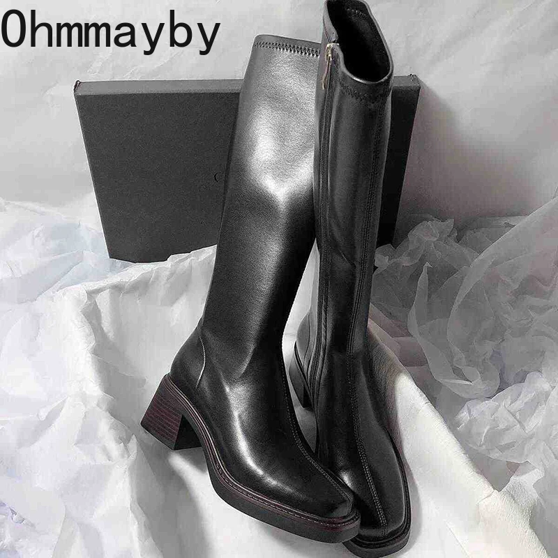 Vintage talon épais femmes gen - Women'S Fashion Knee High Boots avis et prix