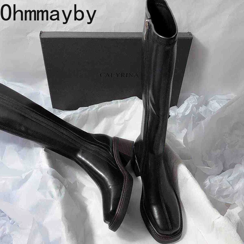 Vintage talon épais femmes gen - Women'S Fashion Knee High Boots avis et prix