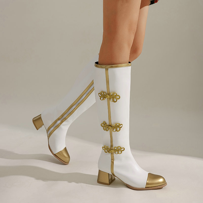 Grande taille mode genou botte - Women'S Fashion Knee High Boots avis et prix