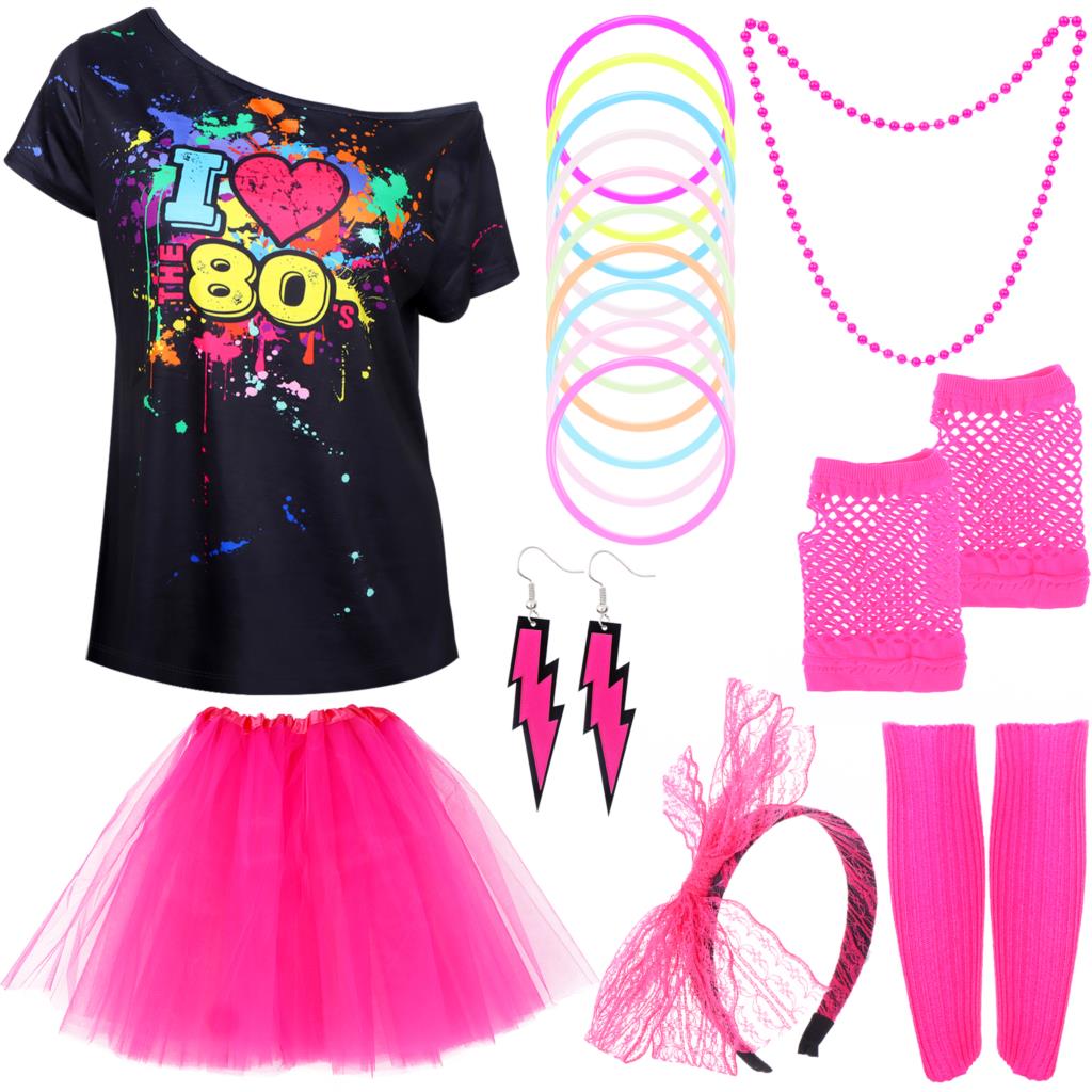 Ensemble de olympiques de fête - Women'S Fashion From The 80S avis et prix