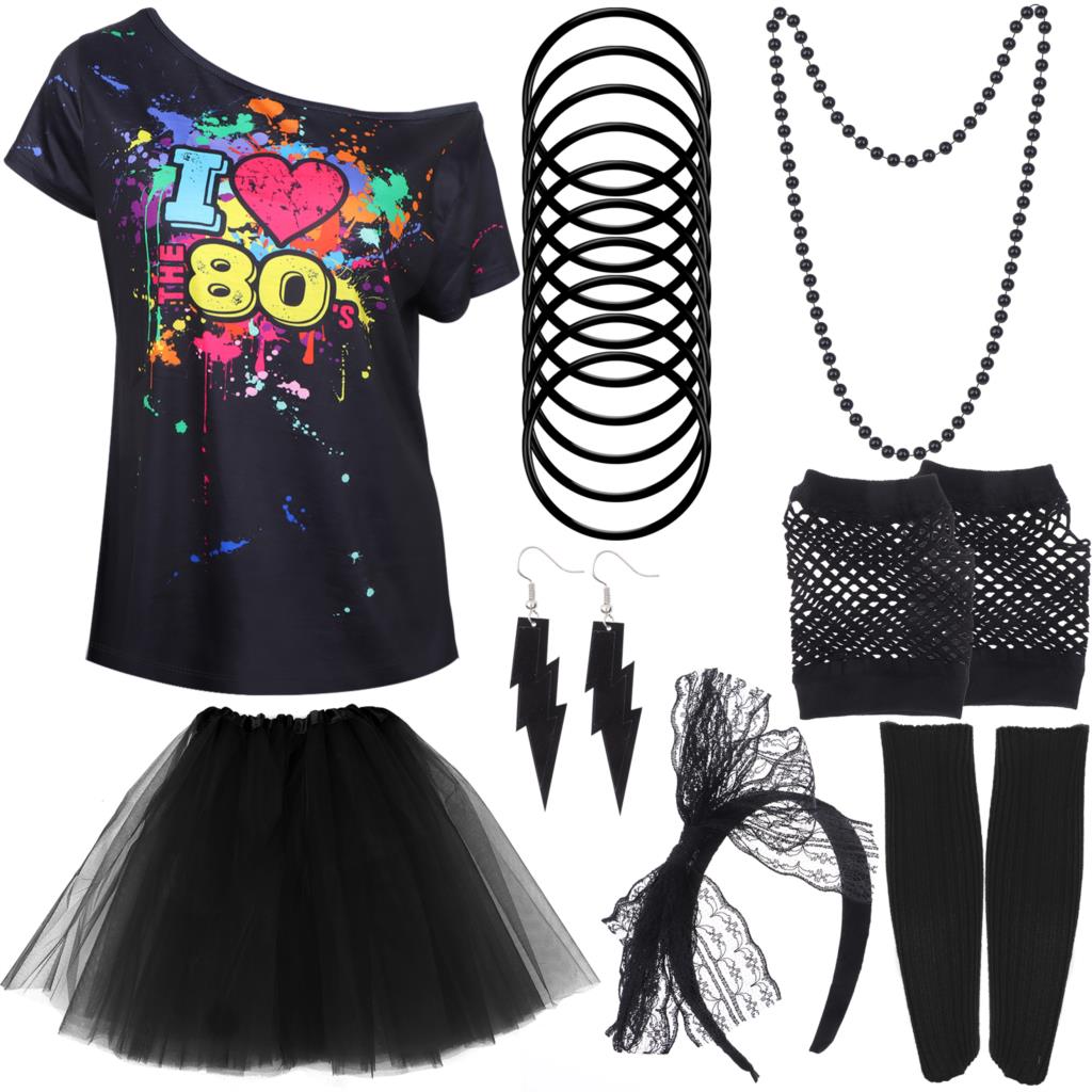 Ensemble de olympiques de fête - Women'S Fashion From The 80S avis et prix