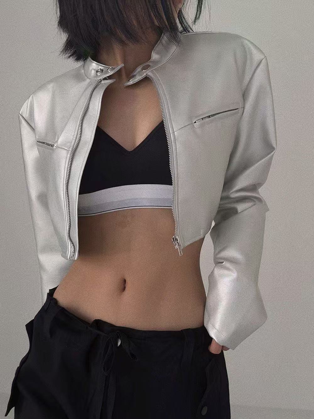 Veste en cuir PU pour femmes,  - Women'S Fashion Edgy avis et prix