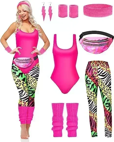 Ensemble de 7 accessoires de c - Women'S Fashion From The 80S avis et prix