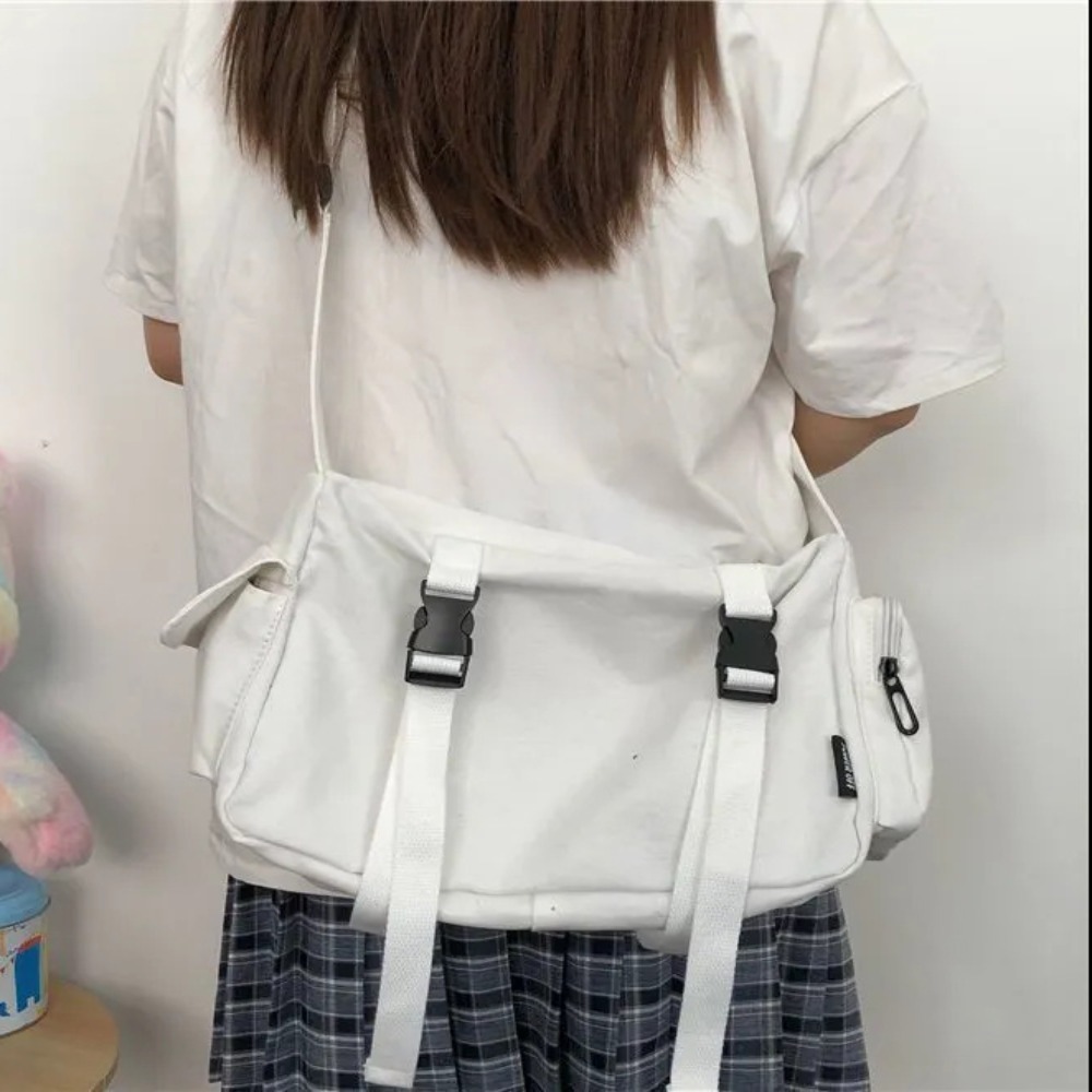 Sac à Bandoulière Noir avec Po - Canvas Tote Bag avis et prix
