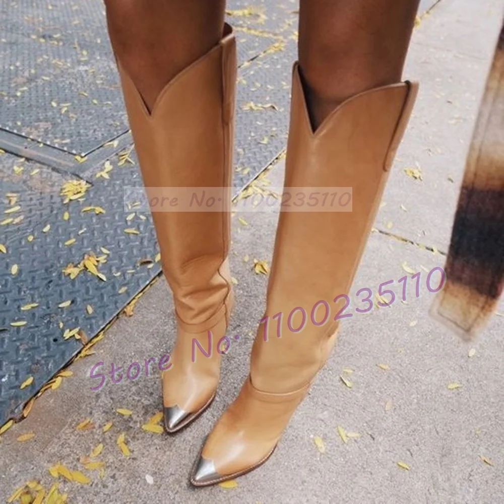 Bottes à Talons Coniques en Mé - Women'S Fashion Knee High Boots avis et prix
