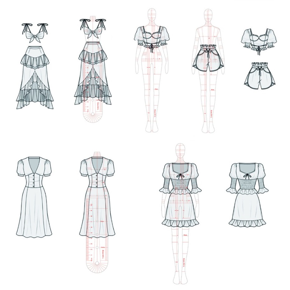 Règle de dessin à la mode pour - Women Fashion Figure Template avis et prix