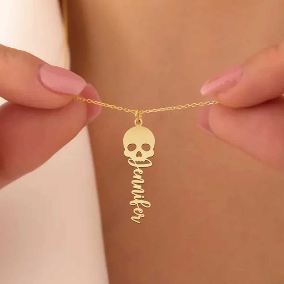 Collier tête de mort personnal - Women'S Fashion Edgy avis et prix