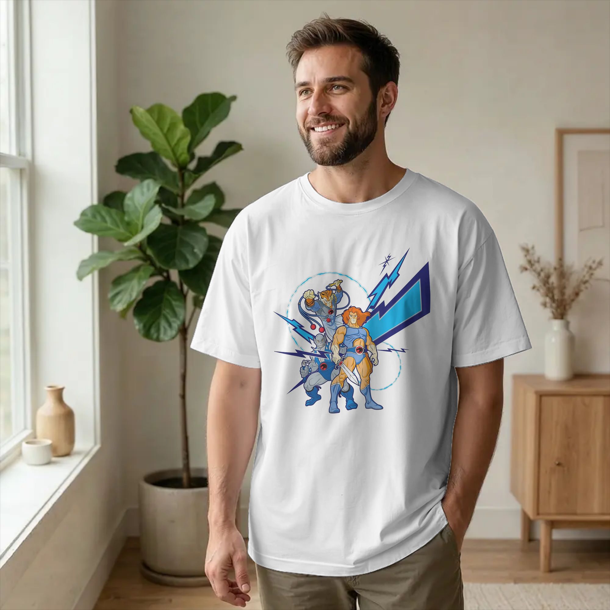 T-Shirt Streetwear Lion Cool a - Women'S Fashion From The 80S avis et prix
