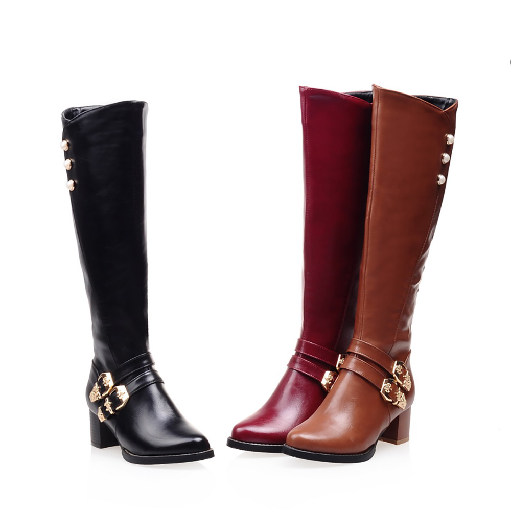 Bottes de moto au genou pour f - Women'S Fashion Knee High Boots avis et prix