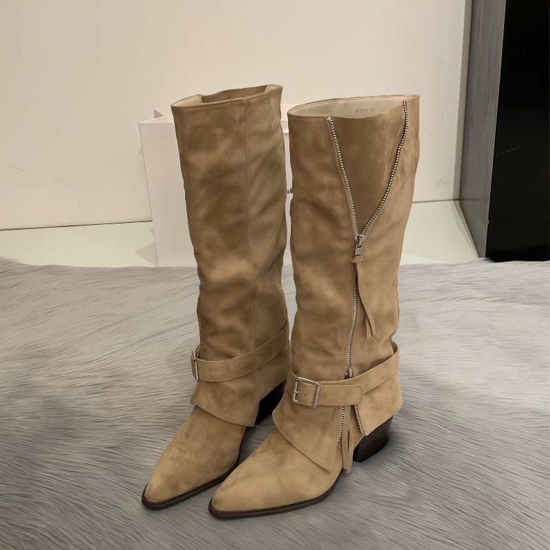 Bottes longues décontractées e - Women'S Fashion Knee High Boots avis et prix